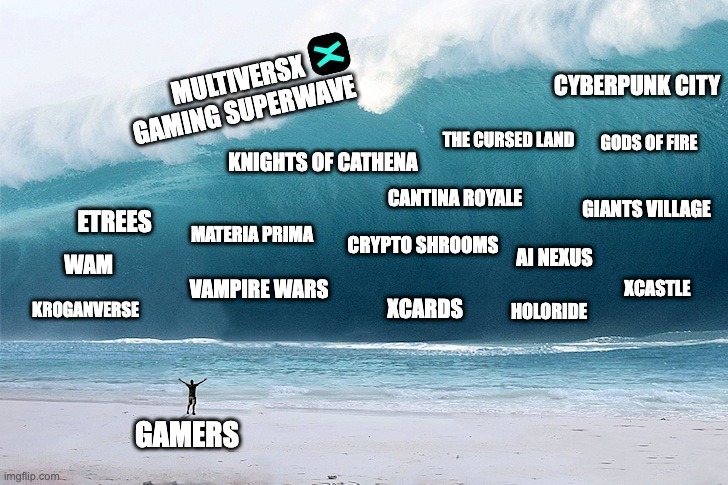 'where builders dev? why no builders?!' here's a list of top gaming projects unleashing a gaming superwave on #MultiversX 🛠️🔥 1. @CathenaKnights on EpicGames, in top network usage ⏳ 2. @CantinaRoyale mobile shooter with 15k MAU ⏳ 3. @thecursedland MMORPG with direct asset