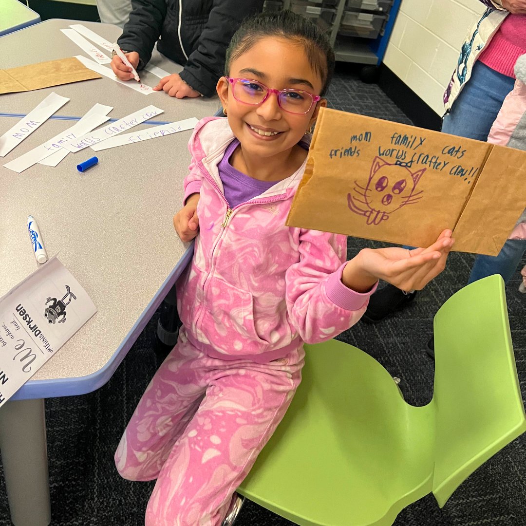 _ @DirksenDolphins Happiness Night was a blast! Families explored 5 happiness habits: gratitudes, meditation, journaling, Fun 15/exercise, and acts of kindness through fun crafts and games. Let's keep spreading joy! 🧡 #54Happiness #ThisIsDirksen