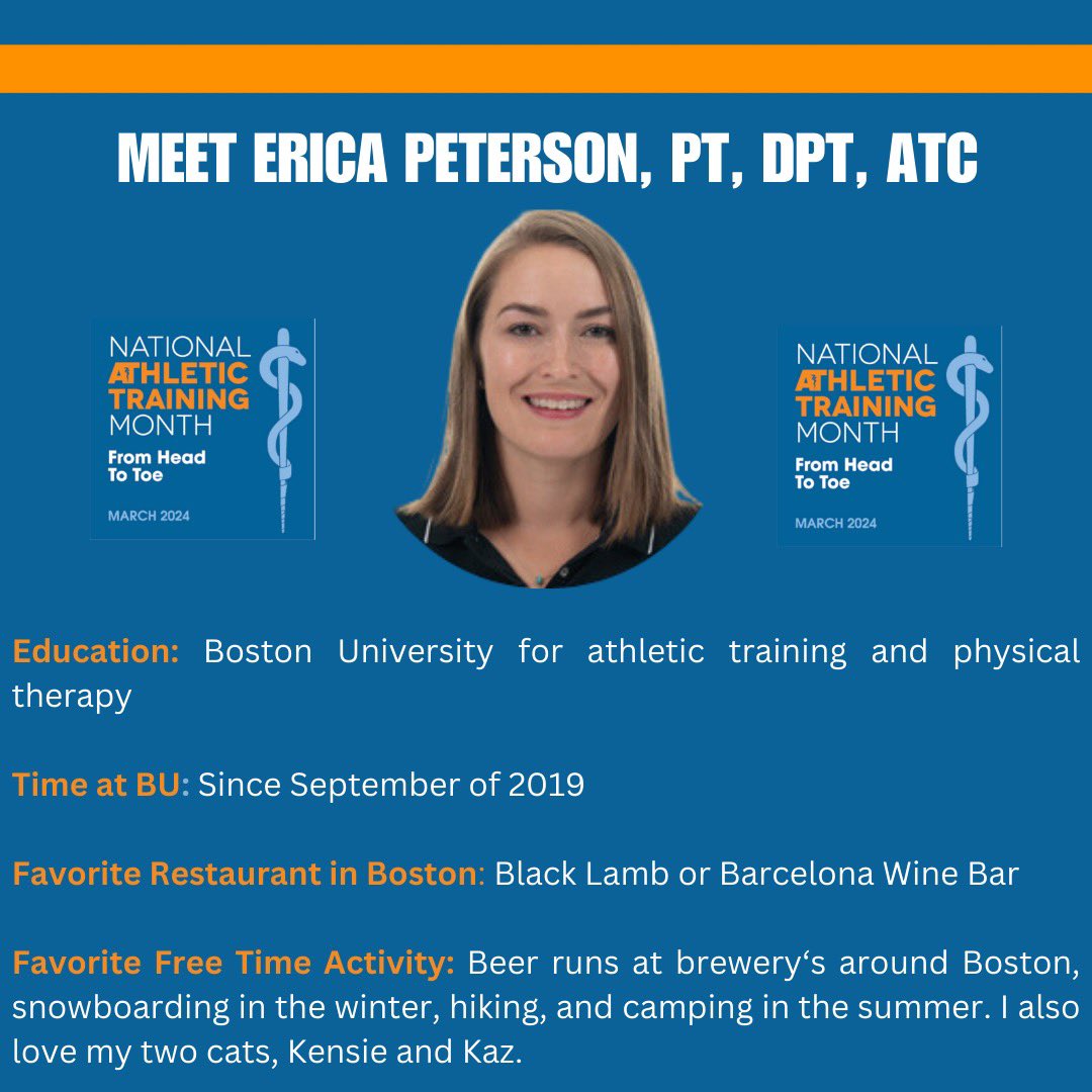 Meet Erica Peterson! 
Erica coordinates care for women’s field hockey and golf. She is also a core faculty member of our orthopedic residency and neurology fellowship programs. She is the best of the best! Thank you for all that you do!