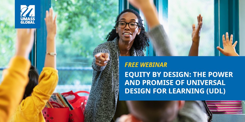 Discover the power of universal design for learning with us on Mar 14 at 4 PM PT! Embrace each student's uniqueness as an asset, not a barrier. Register for our FREE webinar now! 👩‍🎓🌟 umassg.org/42QiGar
#UMassGlobal #Webinar #UDL