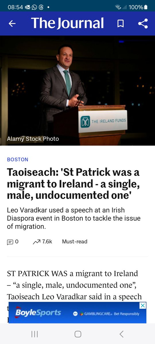 He is an embarrassment to Ireland and hopefully this is the last time he represents Ireland abroad for St.Patricks Day. 🇮🇪 #Votethemout #Irishfreedom #IrelandisFull