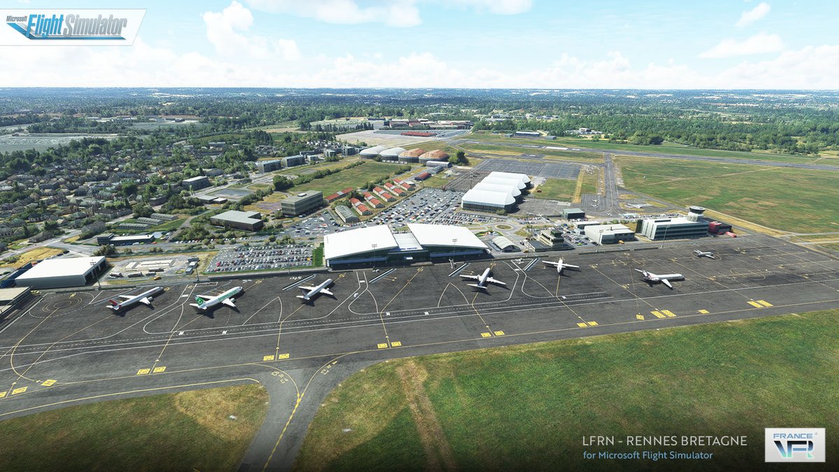 New MSFS airport from France VFR on sale - LFRN Rennes Bretagne! tinyurl.com/5d88476u #FS2020 @MSFSofficial #MSFS
