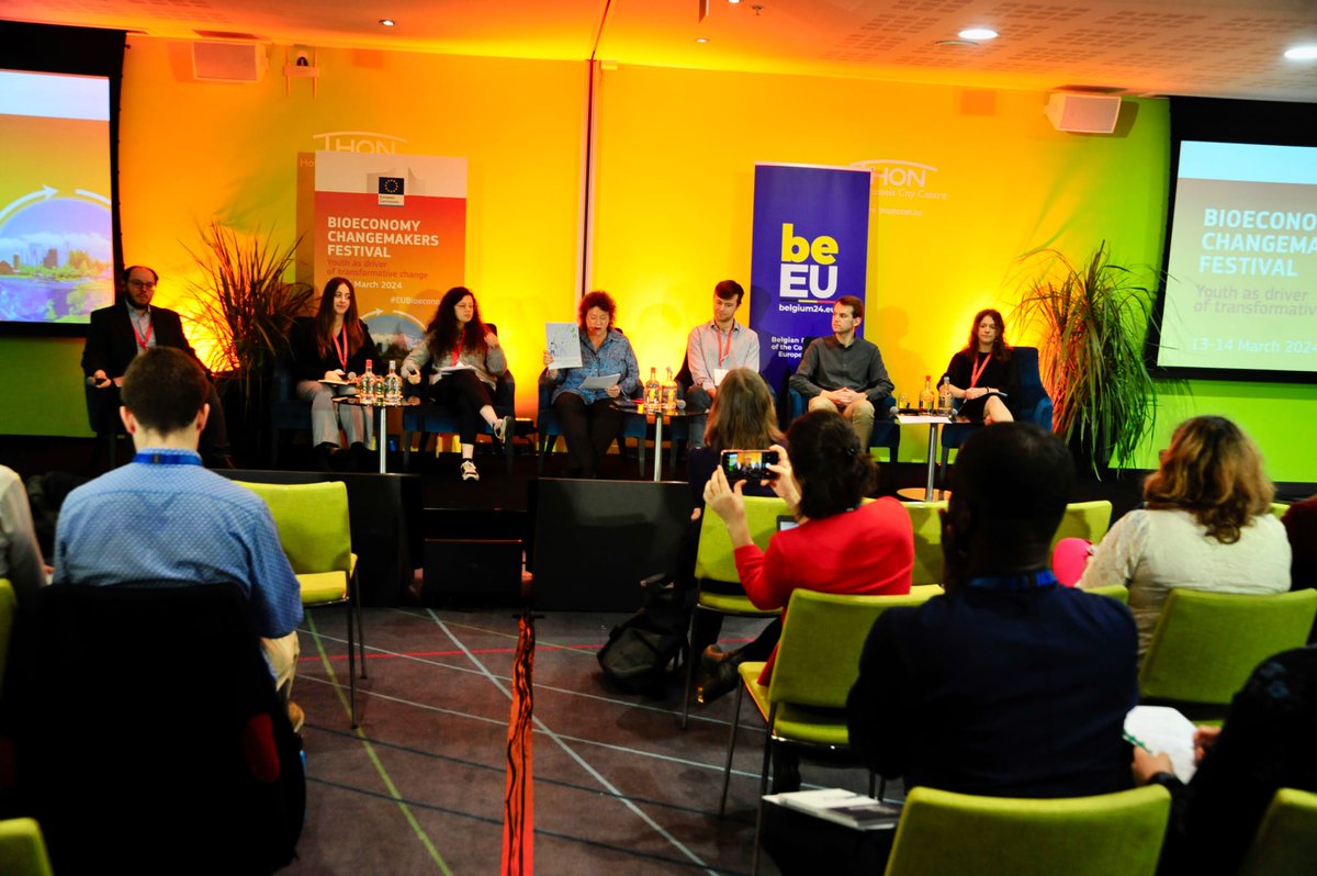 EUScience&Innovation🇪🇺 (@euscienceinnov) on Twitter photo Exciting kickoff at the #EUBioeconomy Changemakers Festival in Brussels! 
Youth turning up to engage with EU's Bioeconomy Youth Ambassadors, shaping the future for a greener, more sustainable world 🌍
🔗europa.eu/!wVXWYG Exciting kickoff at the #EUBioeconomy Changemakers Festival in Brussels! 
Youth turning up to engage with EU's Bioeconomy Youth Ambassadors, shaping the future for a greener, more sustainable world 🌍
🔗europa.eu/!wVXWYG