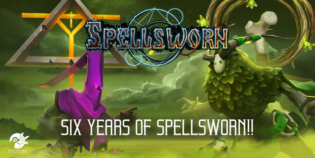 FrogsongStudios's tweet photo. Six years ago we released our first game Spellsworn!
Here are some of our favorite images from production to celebrate.
#indiedev #indiegame #spellsworn https://t.co/Q3CnoihXEB