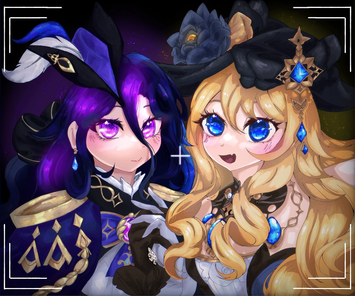 💜💙克洛琳德和娜维娅💙💛
#GenshinImpact #原神