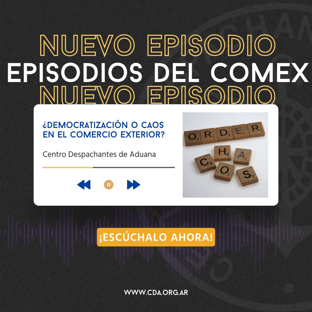 #InformeCDA  
"¿Democratización o Caos en el Comercio Exterior?"
También disponible en #Spotify, en nuestro podcast "Episodios del Comex"
open.spotify.com/episode/6wSYFH…