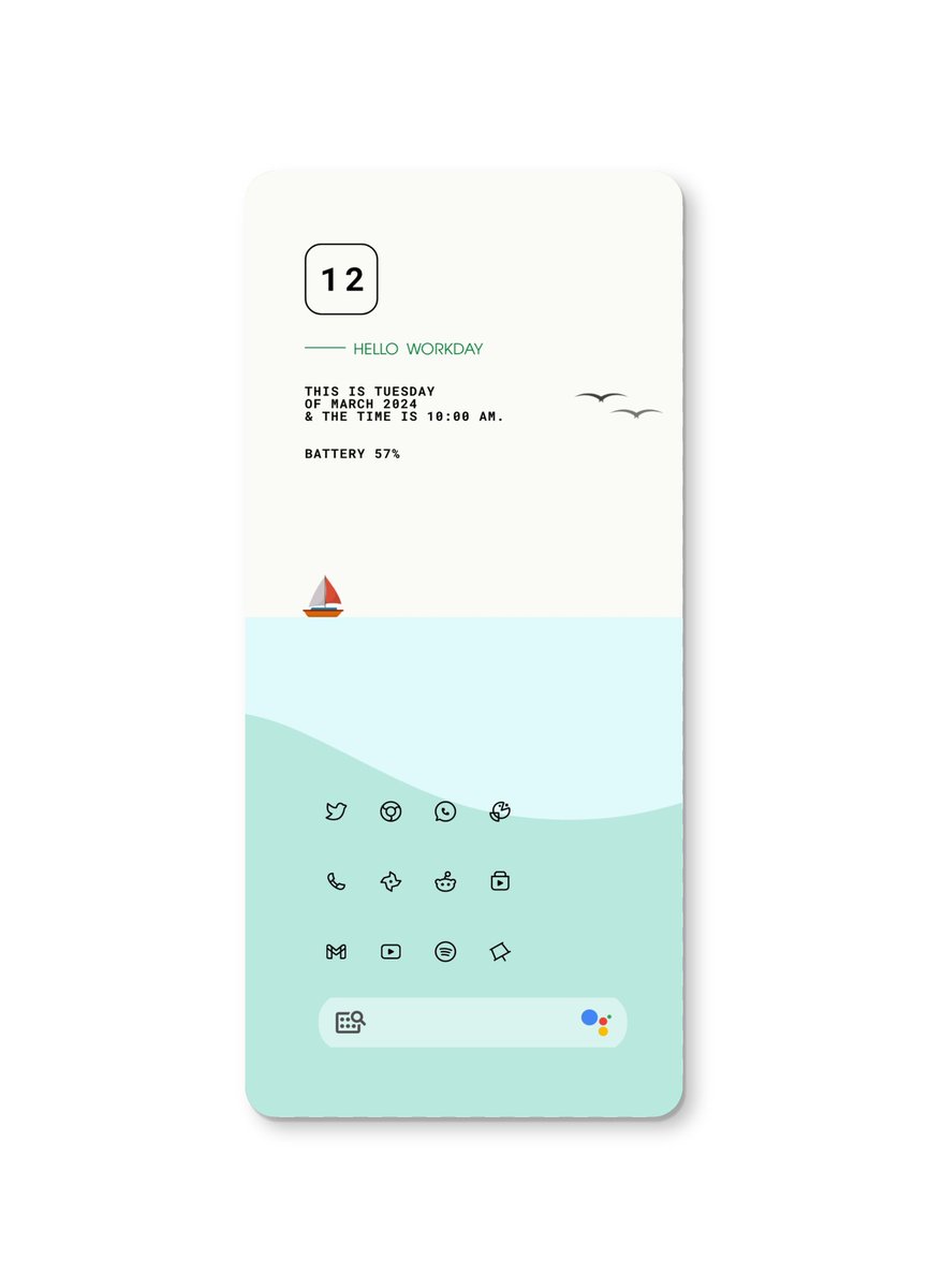 wigebox's tweet photo. #homeacreen πͺΏ
#minimalist #withnova
Widget : https://t.co/F5meFKOQL8
Wallpaper : https://t.co/LCt9GMK1yU
Icon : fishicons black https://t.co/QqQjYVrkWU