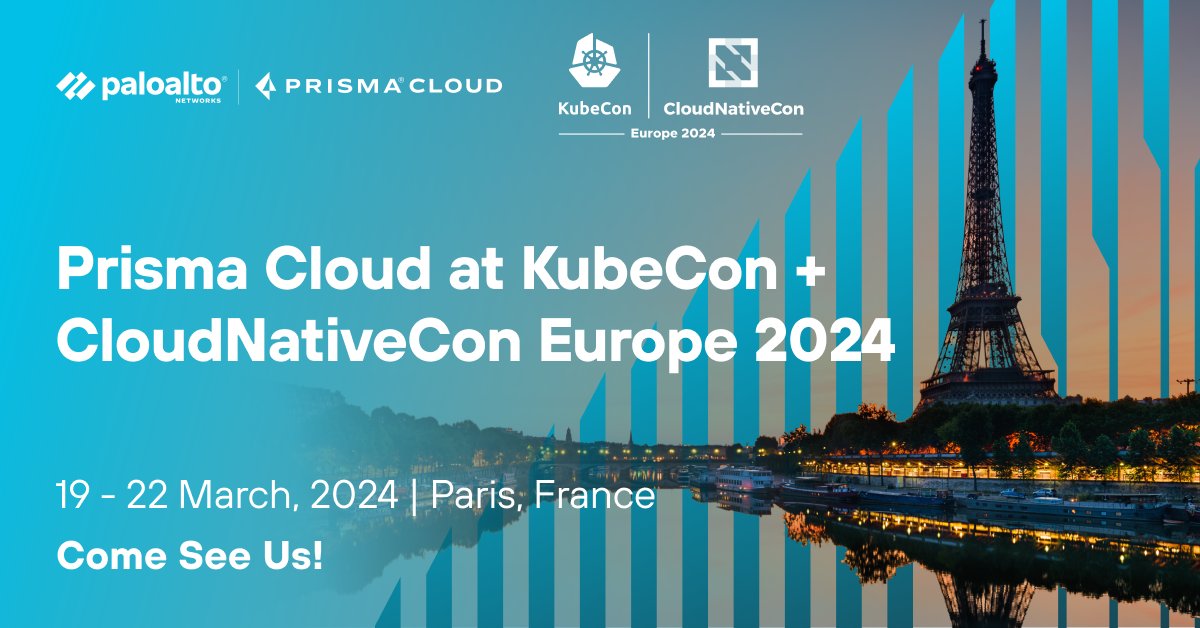 PaloAltoNtwks's tweet photo. Exciting times ahead at #KubeCon + #CloudNativeCon in Paris! 🚀 Join #PrismaCloud at booth K3 to explore our developer-first approach to securing #Kubernetes. 🌐💻 👋 https://t.co/9s9SHhYOK7 

#CloudSecurity #TechEvent #KubeConParis #DevOpsInnovation #PrismaCloud https://t.co/bg5dbxzqBM