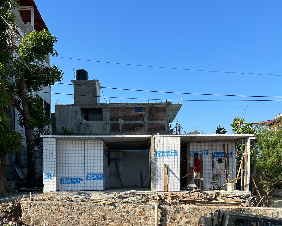 Avance de casa Zamora y casa Tapia en Acapulco Guerrero, proyecto de reconstrucción  Kon-tigo 2024