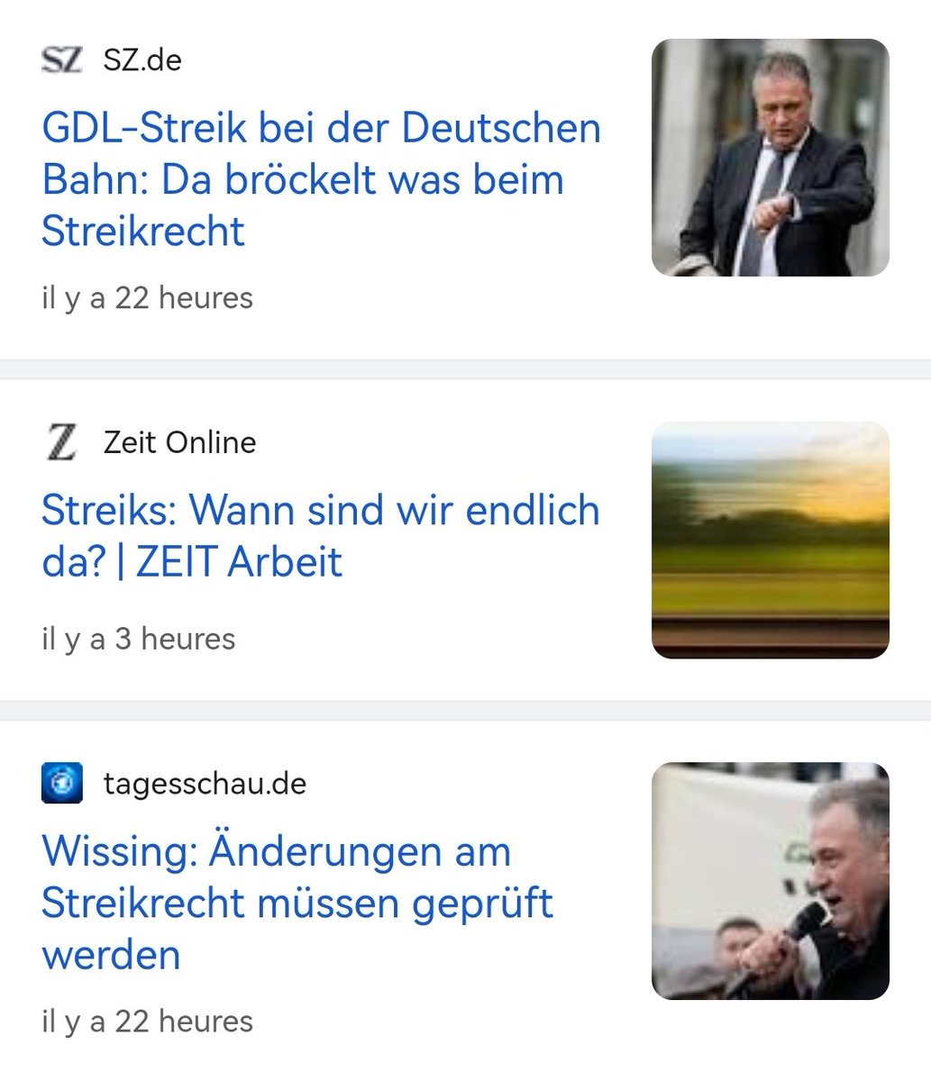 Ich befürchte schon länger eine bevorstehende Reform des Streikrechts vor dem Hintergrund der Bahnstreiks.
Eigentlich stehe ich echt auf der Seite der GDL, aber es ist politisch gefährlich, so viele Streiks solchen Ausmaßes gegen die Mehrheit der Bevölkerung zu machen.