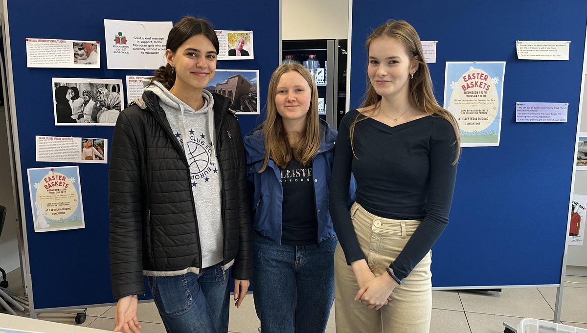 The G.I.N group kicked off one of their new campaigns on World Women's Day. The team this term is supporting Education for All in Morocco. Easter baskets are on sale, assemblies are booked. We can't wait to get you involved in our fundraising activities. <a href="/EFAMorocco/">Education For All</a>