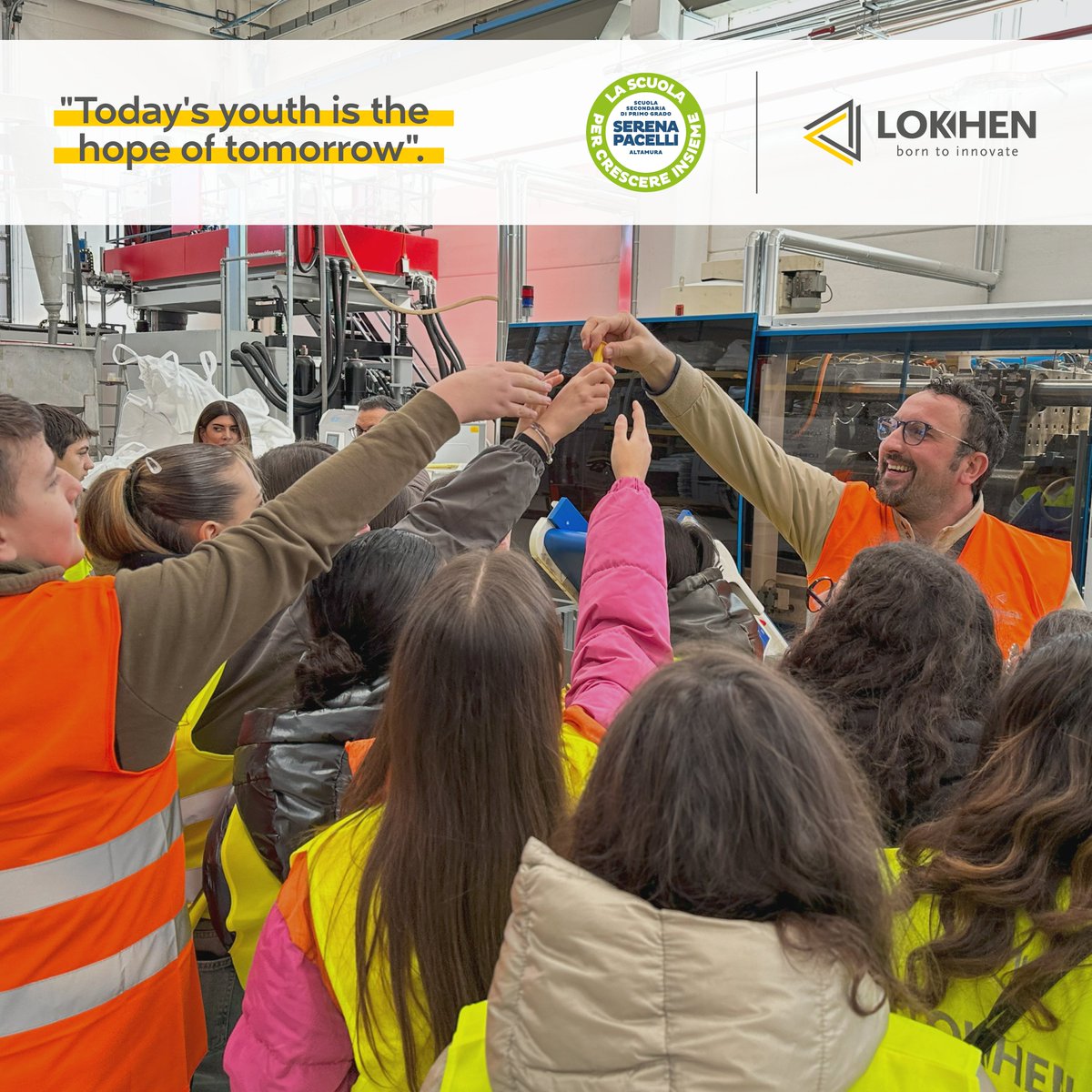 Lokhen_Srl's tweet photo. 🧑‍🏫Giornata di orientamento in Lokhen.

🫶La Lokhen crede fermamente che la connessione tra il mondo scolastico e quello professionale sia fondamentale per guidare i ragazzi nelle scelte future. https://t.co/jTKFe9gS63