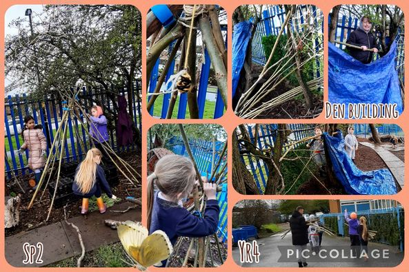 CETBrum's tweet photo. Chivenor Primary Updates Forest School Yr3 build bug homes this week. Creating suitable habitats helping to support biodiversity. Yr4 decided to make their own homes.
#forestschool #Teamwork #connectwithnature #BOSF #naturallybirmingham https://t.co/KfsFkHGNd6