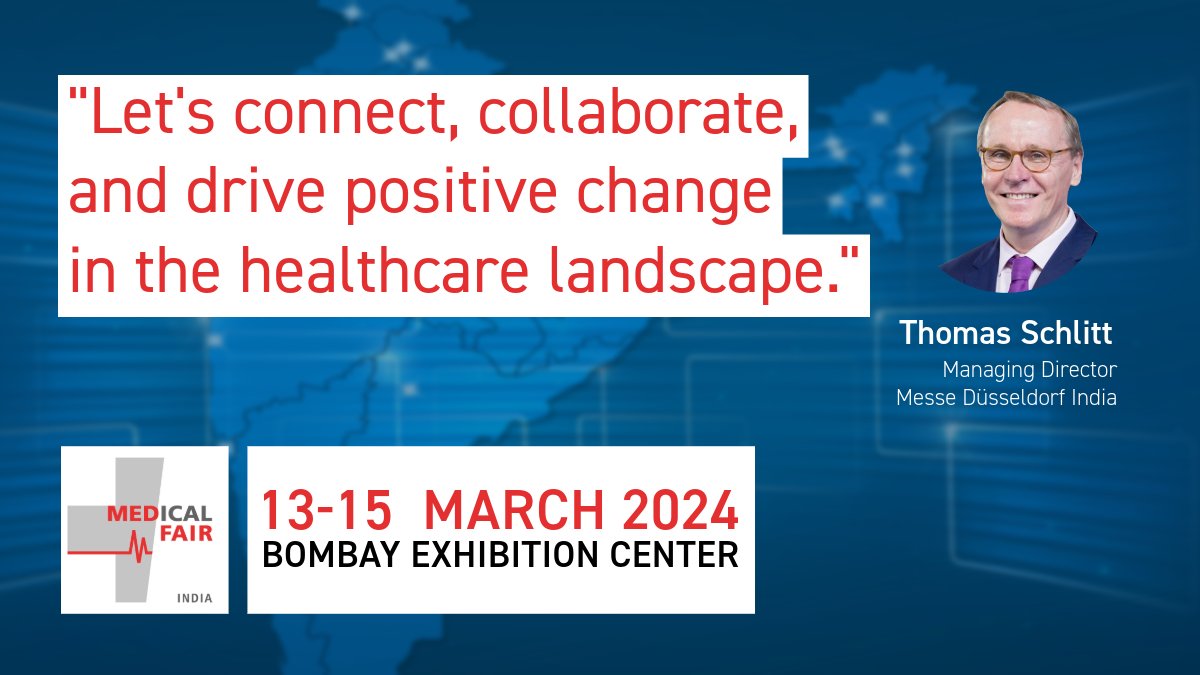 MEDICA (@medicatradefair) on Twitter photo Kicking off the #MEDICAlliance #TradeFair year today with <a href="/medical_fair/">Medical Fair India</a>, let's embody Thomas Schlitt's call to action: Connect, collaborate, and drive positive change in #Healthcare. Kicking off the #MEDICAlliance #TradeFair year today with <a href="/medical_fair/">Medical Fair India</a>, let's embody Thomas Schlitt's call to action: Connect, collaborate, and drive positive change in #Healthcare.