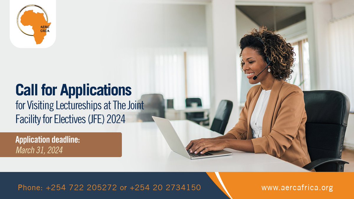 AERC invites applications from qualified and experienced scholars who are enthusiastic about providing online teaching of courses at the Joint Facility for Electives (JFE) in 2024. The JFE operates within an immersive teaching environment, delivering a comprehensive array of…