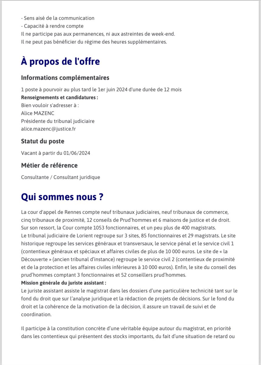 Tribunal judiciaire de Lorient tweet media