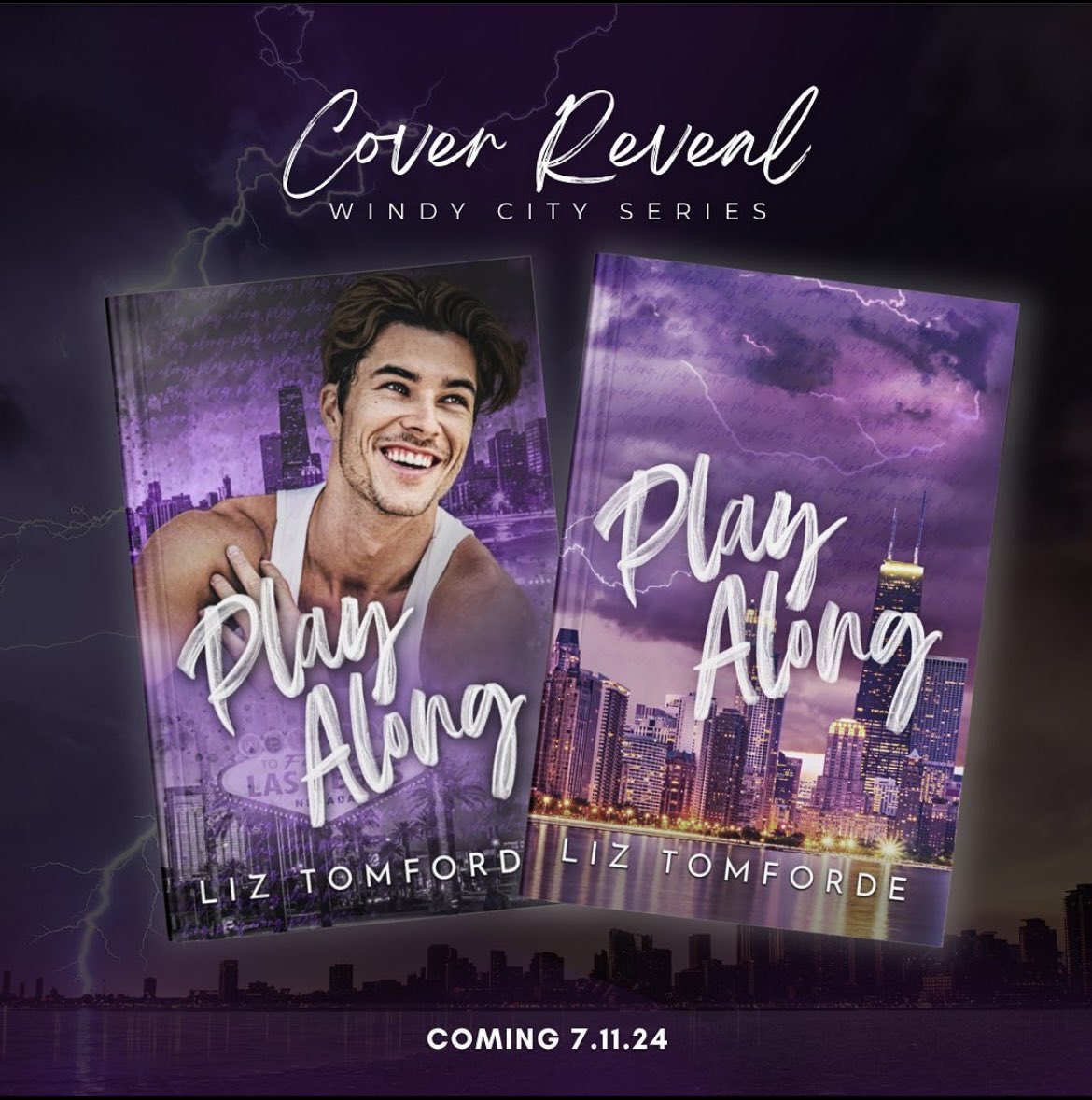 lancesruin's tweet image. 💜 Play Along Cover Reveal : #windycityseries book 4 🤍

WOW I think this book is STUNNING &amp;amp; goes with the series so well. The model version is bleh to me but I’m not the biggest model cover loving gal so it is what it is.

#PLAYALONG #KENNEDYISAIAH