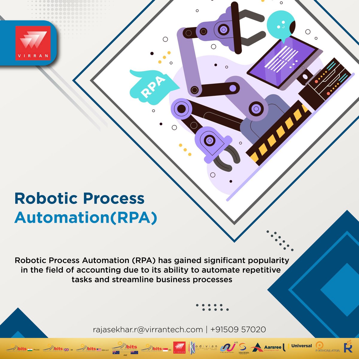 Our Robotic Process Automation (RPA) #virran #ssgroup #ssgroupofcompanies #rpa #rpadeveloper #rpacommunity #rpatools