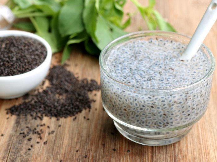 1/5 BABRI BUEL (Basil seeds) A Regular Drink in summer seasons & at Iftar Times. Just add & soak a few seeds in a glass of Water, milk, Lassie for a few minutes till proper mix up & add sugars as per taste. MEDICINAL BENEFITS