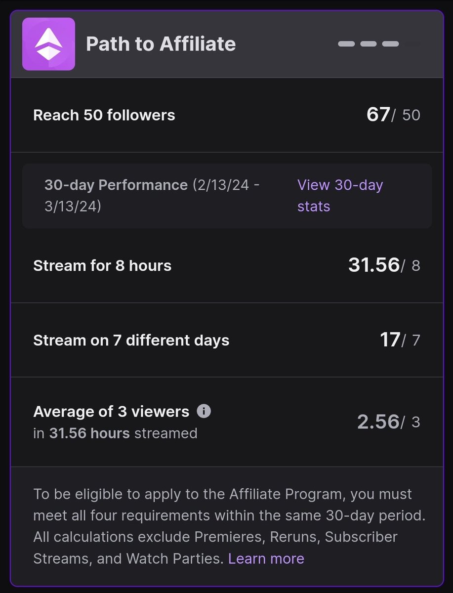 Oof we so damn close, honestly I'm shocked I even made it this far 😂
#twitchstreamer #pathtoaffiliate #SmallStreamerCommunity