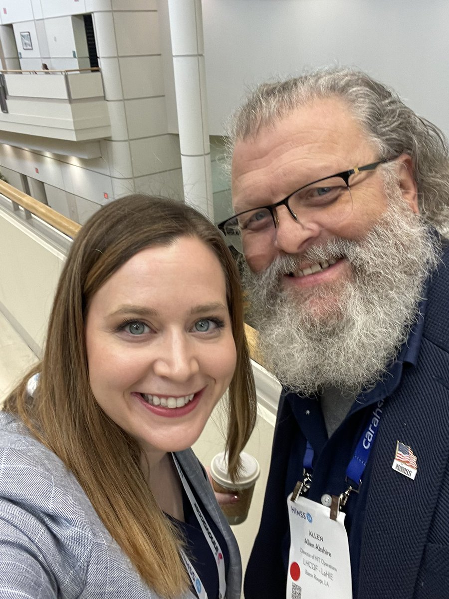 The best Louisianans are from Lake Charles! Great to see you at #HIMSS24 <a href="/AllenKnowsHIE/">Allen Abshire</a>!