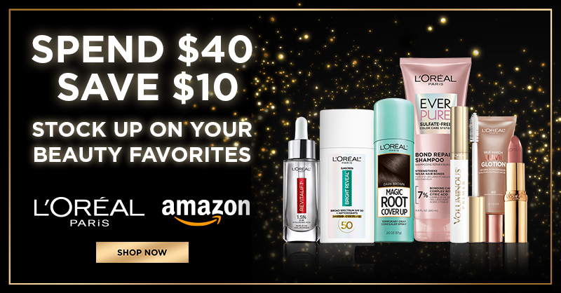 It’s time to stock up! Shop L'Oréal Paris favorites and save big. Save through 3/16 on Select L’Oreal Paris Products, Exclusively on Amazon amazon.com/fmc/m/30008635