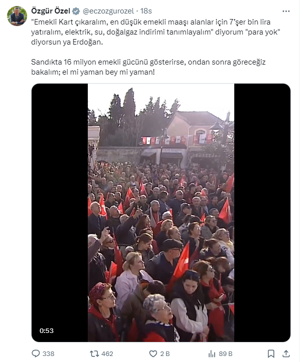 Özgür Özel'in Ekranı