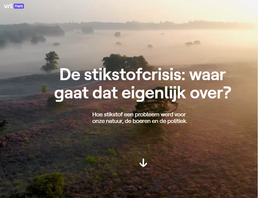 Zeer trots op onze nominatie voor de Belfius Persprijs, voor onze longread over de stikstofcrisis. Collega's <a href="/lonnevanerp/">lonnevanerp</a> <a href="/sgrommen/">Stefan Grommen</a> <a href="/alexdumarey/">Alexander Dumarey</a> <a href="/kareldegraeve/">karel degraeve</a>: afspraak in Brussel ;) #vrtnws

Voor wie 'm eens wil doorscrollen 👉interactief.vrtnws.be/verhalen/stiks…