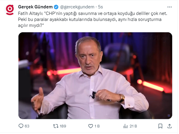 Gerçek Gündem'in Ekranı