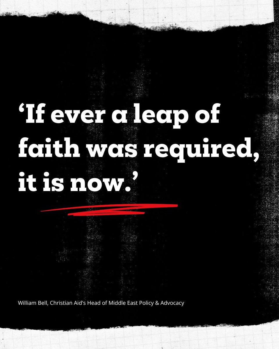 📣 'If ever a leap of faith was required, it is now'. William Bell, Christian Aid's Head of Middle East Policy & Advocacy, reflects on the urgent need for understanding and peace for all Palestinians and Israelis. 🔗 Read the full blog: caid.org.uk/ANW