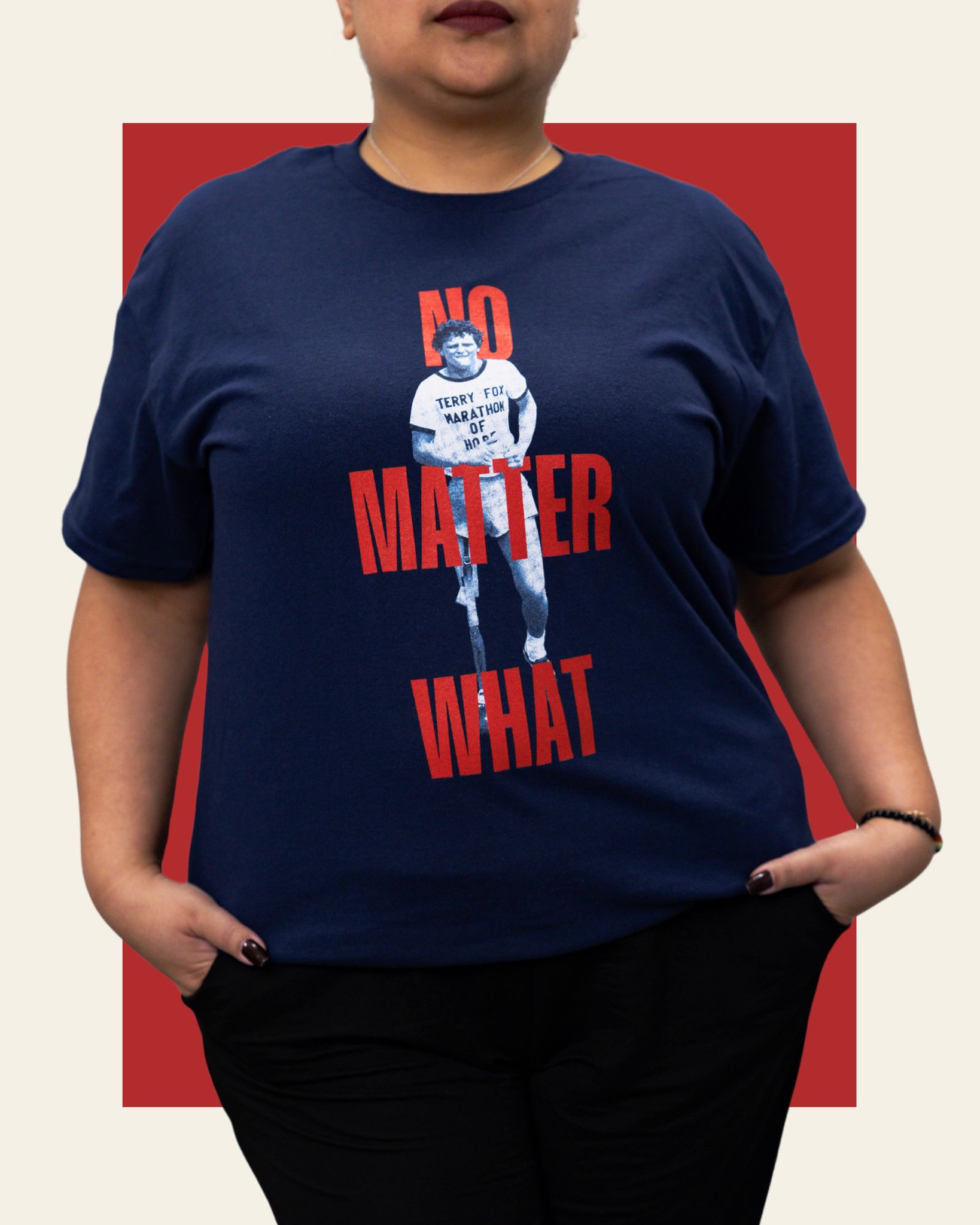 TerryFoxFoundation on X: A closer look at our #NoMatterWhat #TerryFoxRun  shirt collection! ❤️ Get your limited-edition shirt today at   All proceeds support cancer research.   / X