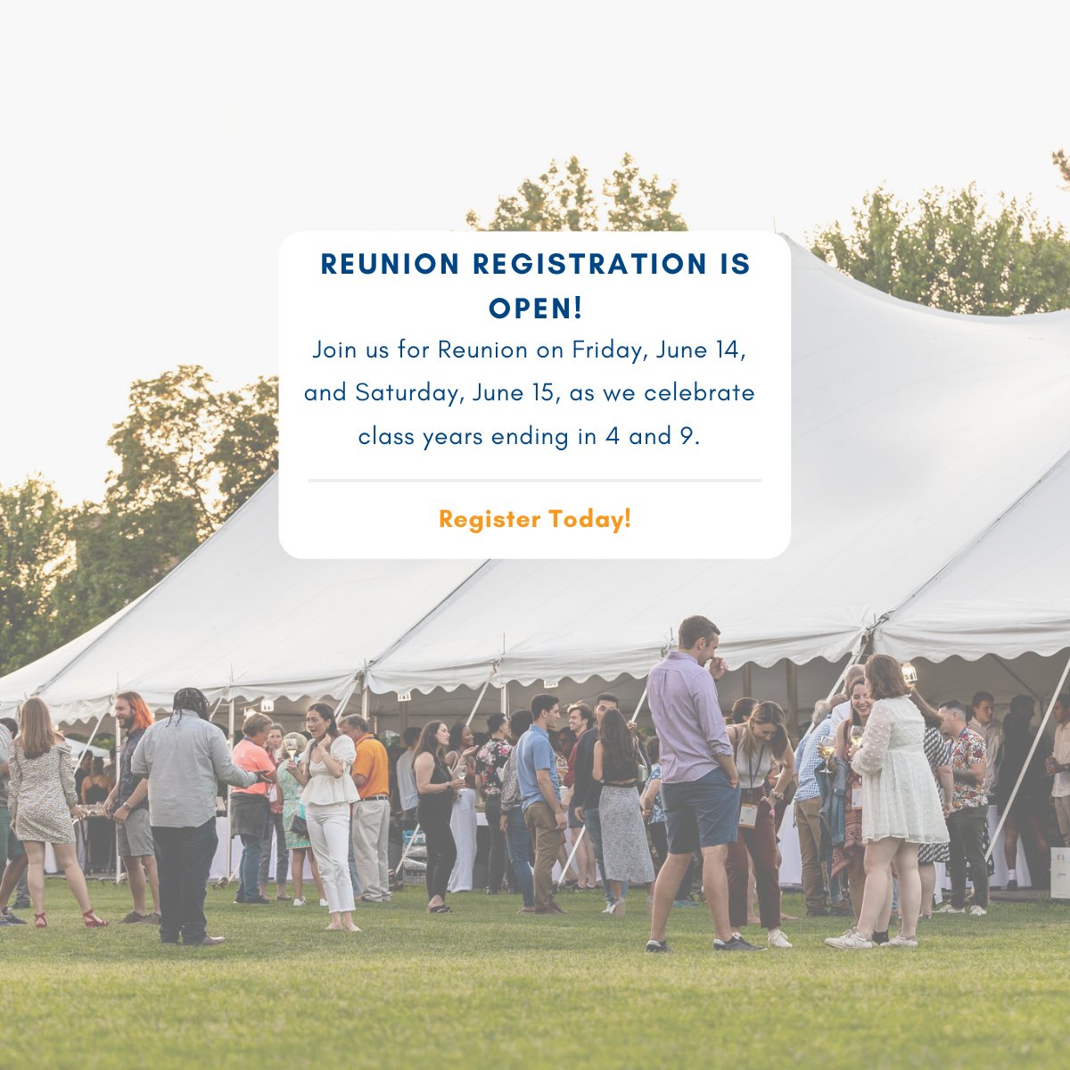 🎉 Registration for Reunion 2024 is officially open! Make your next Milton memory by joining us on Friday, June 14, and Saturday, June 15, as we celebrate class years ending in 4 and 9. 💙🧡

Visit milton.edu/reunion to register, view program highlights, or learn more!