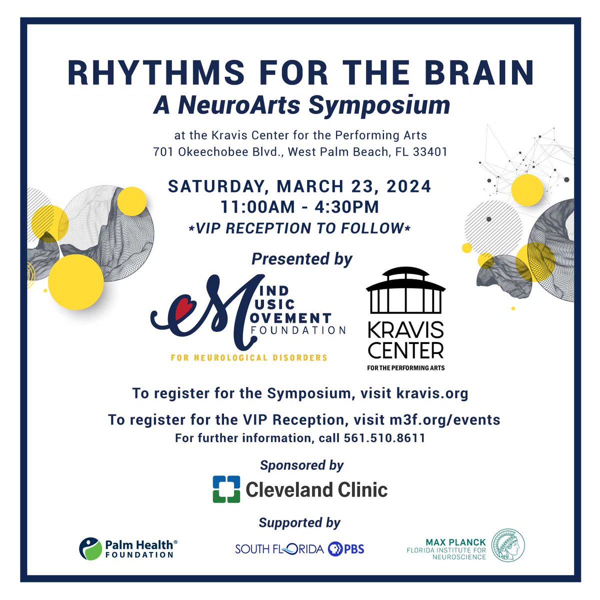 March 23: Susan Magsamen will be speaking at 'Rhythms for the Brain: An Interactive Neuroarts Symposium' at the @kraviscenter. This event will focus on how the arts measurably change the body, brain and behavior, and more. #mindmusicmovement tinyurl.com/5x8vfnw3