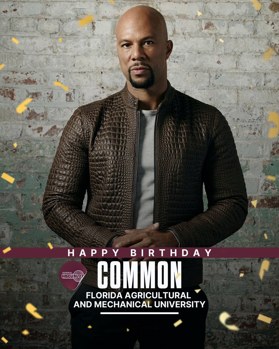 HBCUBuzz's tweet image. Happy Birthday to the Grammy winning, former RATTLER 🐍 , and Rap legend - @Common 🎤🎂  

#HBCUBUZZ #FAMU #RattlerNation