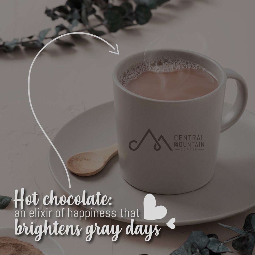 centralmcoffee's tweet photo. Experience the bliss of a cozy hug in a cup!  Let our hot chocolate be your elixir of happiness, bringing warmth and joy to even the grayest of days.#ElixirOfHappiness #Chocolate #BrightenYourDay https://t.co/QHtrmAkcth