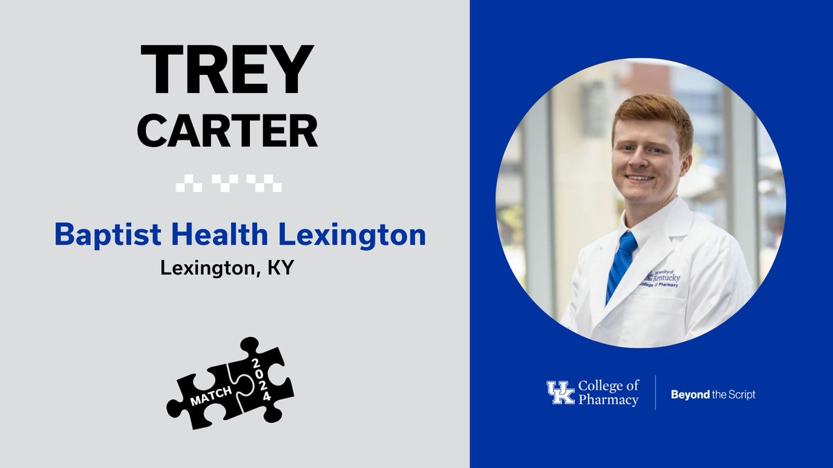 Let me hear you say, 'Hey, Mr. Carter!' (Hey, Mr. Carter!)

Congratulations, Trey! You did it! @BaptistHealth 

#RxMatchDay #RxMatch #TwitteRx