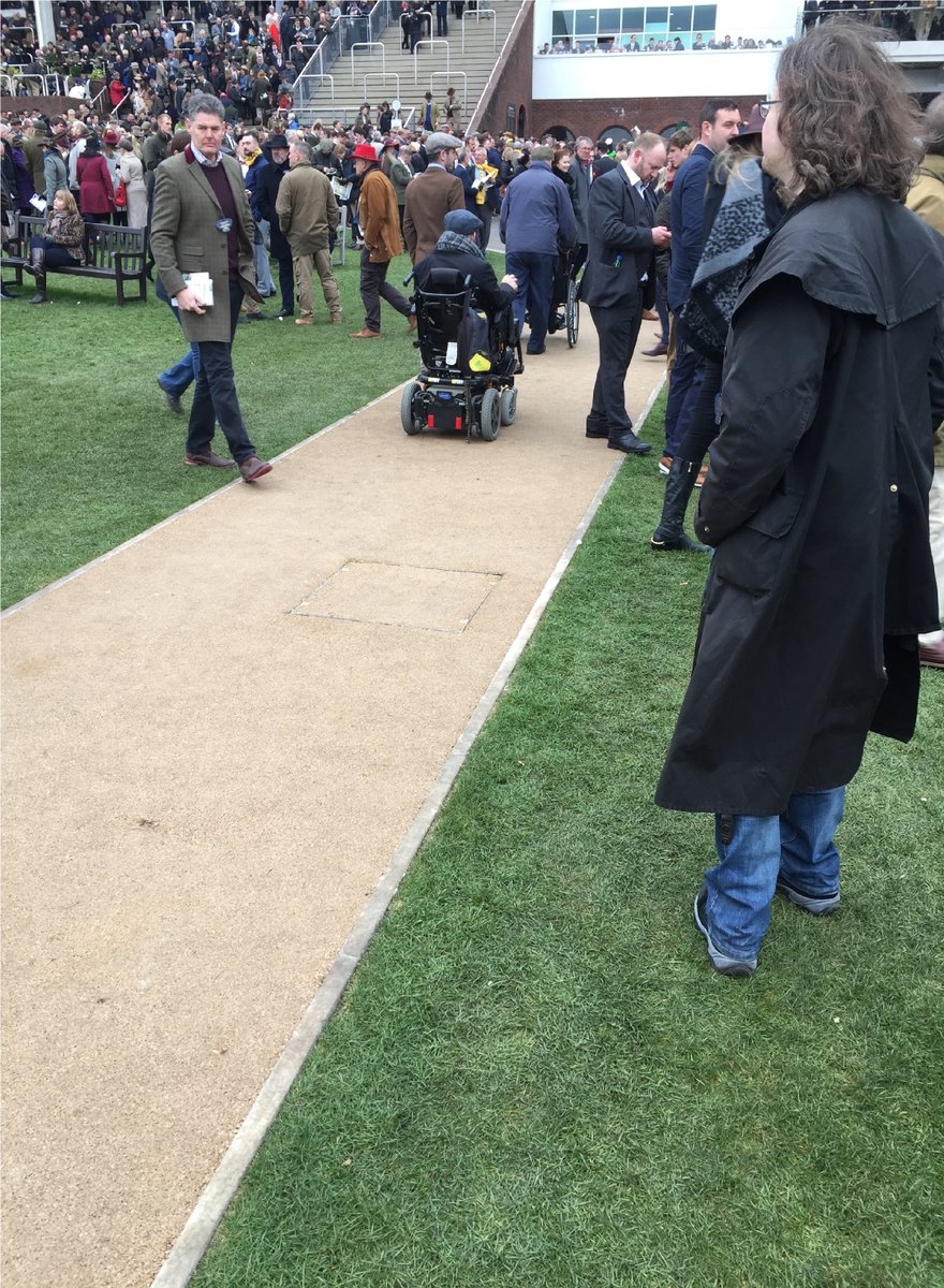 With Cheltenham Races back in full swing this week, we're proud to share this case study of our flagship NatraTex Buff in place on their disabled viewing platform.
Read more- bit.ly/3yDZcru
#fullybonded, #buffcolouredtarmac #naturalaggregate #surfacecourse  #jockeyclub