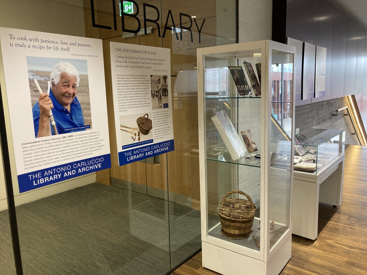 Tonight's the night! And if you're not able to join us for the event you can see a selection of highlights from the Antonio Carluccio Library and Archive on the 2nd floor of Headington library🍝