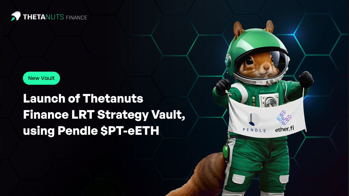 Thetanuts Finance is excited to make its first foray into restaking and LRTs – starting with $PT-eETH! $PT-eETH holders from @pendle_finance via @ether_fi's LRT can now deposit into our Leveraged LRT Strategy Vault on Ethereum Mainnet.