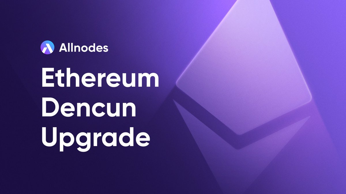To our valued Ethereum #Validators! #Allnodes upgraded to #Dencun, and it’s a game-changer! 🚀 Expect smoother #Ethereum operations, better scalability, and more efficient transactions. No action is necessary from our users. Have a happy Dencun day🥂 Join:…
