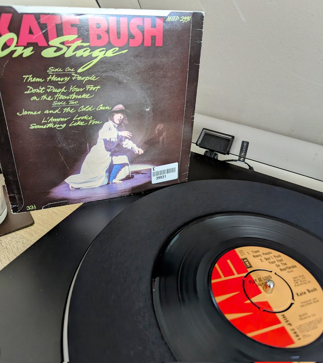 Kate Bush 7' single from a wee charity shop. 12 & a half pence per tune. #7inchsingle #vinylsingle #vinyl #vinylrecords #vinylcollection #vinylcommunity