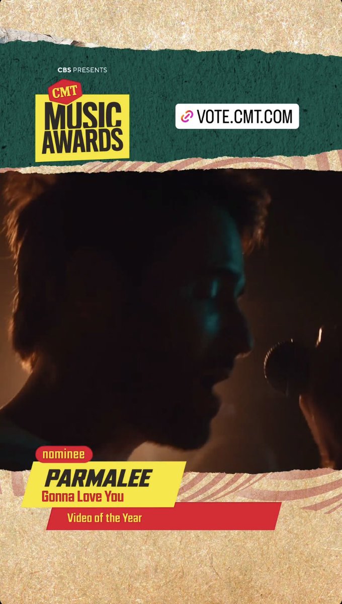 Uh  .. heck yeah @parmalee #GonnaLoveYou is nominated for a CMT award, video of the year , gonna get my vote in asap! Click on the link  VOTE.CMT.COM to get your vote in as well , you can vote up til April 1🙌🏻🙌🏻🔥🔥🔥🔥