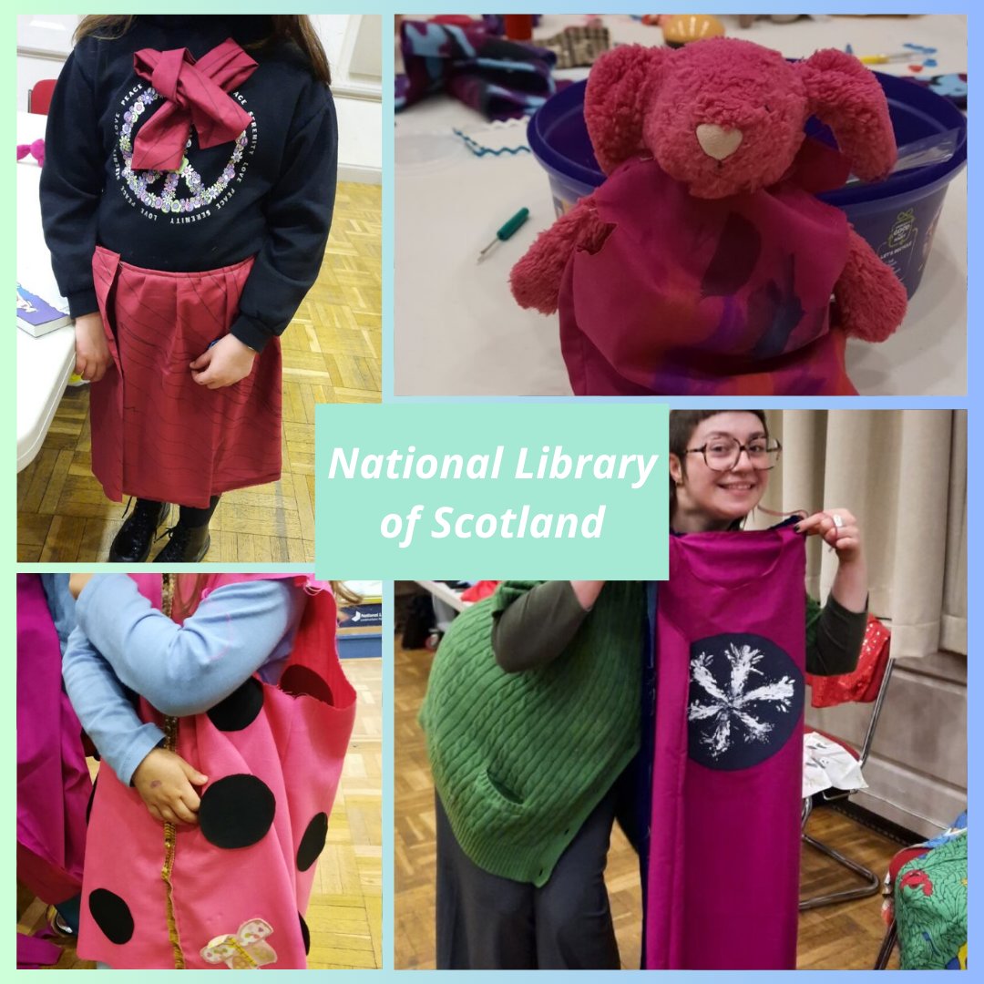 EdinRemakery's tweet photo. Recently, on World Book Day we had a workshop at the National Library of Scotland, where parents came along with their kids to make their own costumes 💚
#WasteLessLiveMore #Remakeadifference #NationalLibraryofScotland #Edinburgh #Scotland #UK #Sustainability #SocialEnterprise https://t.co/MJoCdyikWp