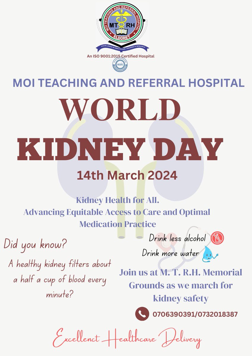 MTRH invites you for Free Kidney Screening at Memorial Grounds