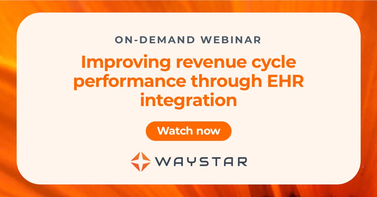 Waystar's tweet image. ON-DEMAND WEBINAR: How do you make the most of workflows within your existing EHR environment? Find out now as we explore need-versus-want criteria, concrete steps to take, and real-world success stories. ow.ly/mWe550QSeAM #HealthIT #EHRtips