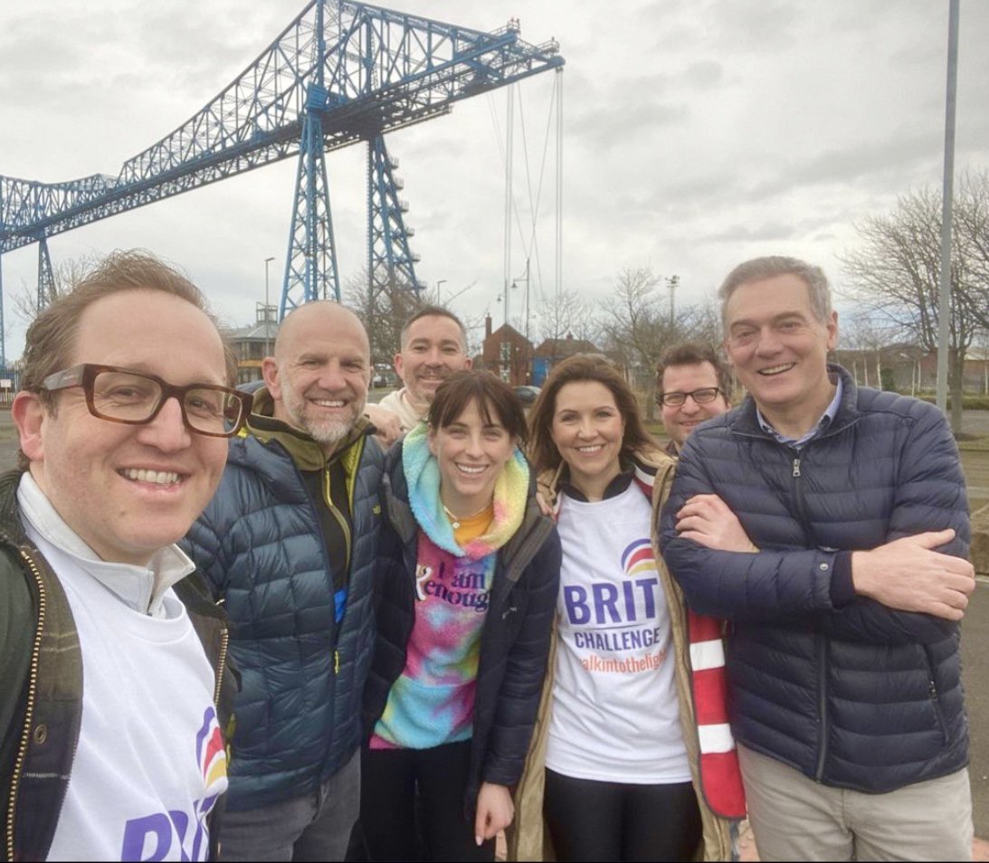 Full of cold I joined others on an early 4 mile walk today - sharing stories of mental health challenges and how there's always a better future.  We did this to reduce suicides locally

Lovely company with local legends who've overcome adversity and prospered ❤️ #walkintothelight