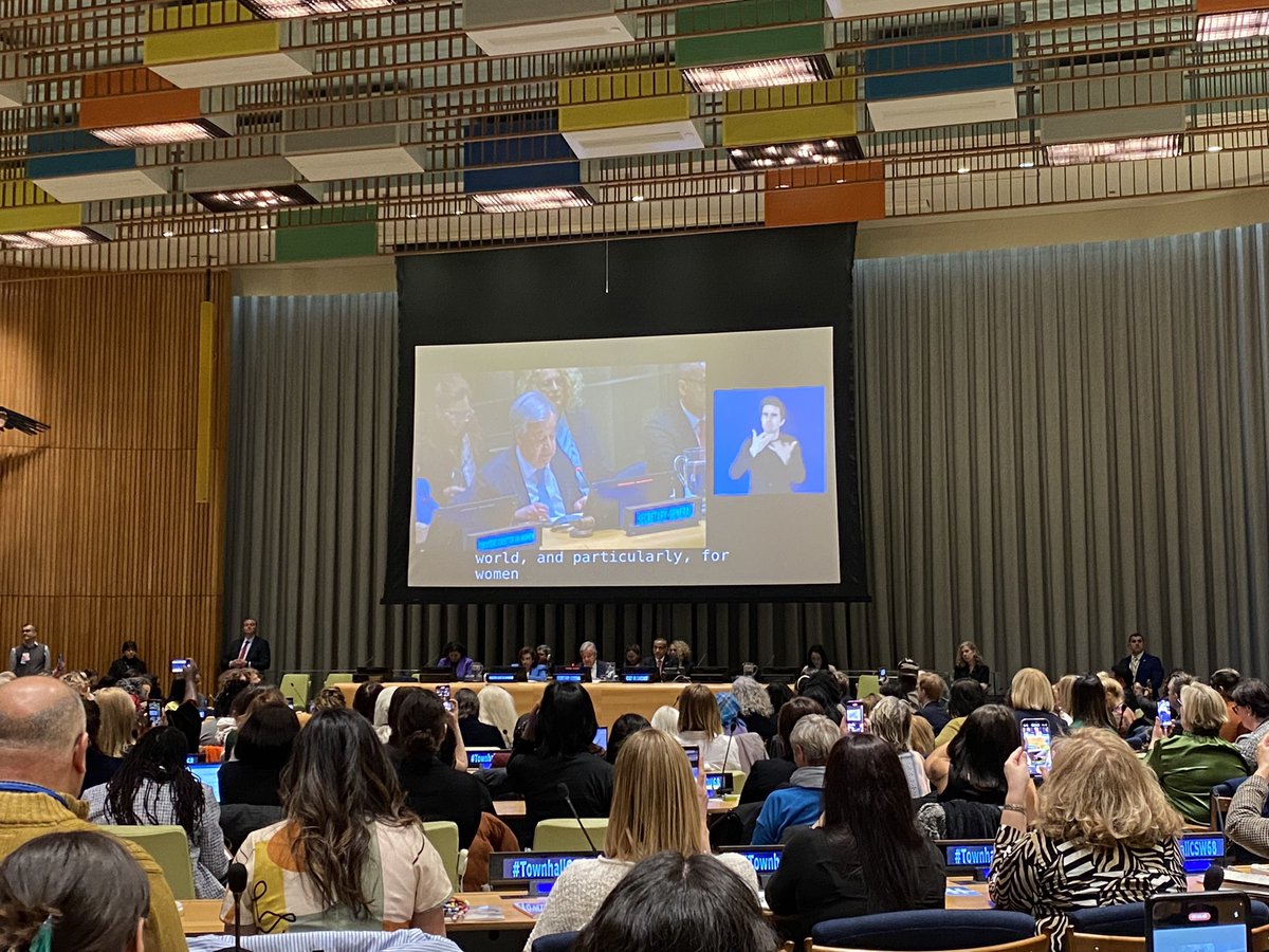 Desde @ildalatam nos sumamos el Townhall con @antonioguterres el Secretario General de @ONU_es en el marco de #CSW68