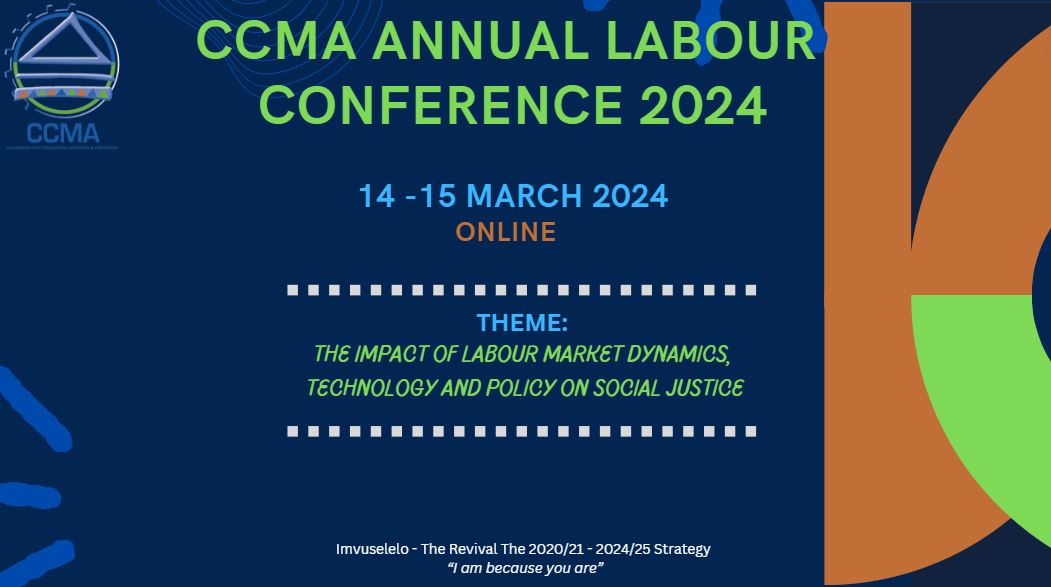 The CCMA Annual Labor Conference is the premier event for labor professionals to enhance their knowledge and skills. Stay ahead of changes in the labor market by attending insightful talks, panel discussions and workshops.  

Click here to register: shorturl.at/DFJM2