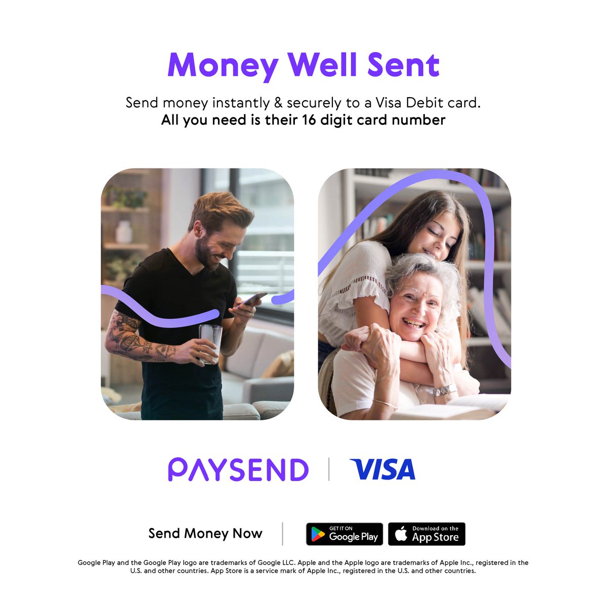 Paysend's tweet photo. Easy, fast and secure. That's the Paysend way! 😎
Now you can send money directly to an eligible Visa debit card in just a few taps. It doesn't get much easier than that 💫
Read more here: https://t.co/51y6cNKxUa
#simplemoneytransfers #payments #financialinclusion https://t.co/WN3DB0ZzTJ
