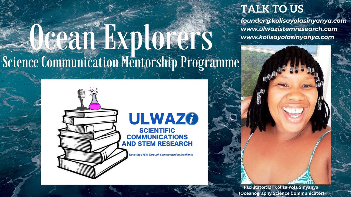 #OceanExplorers is the brainchild of Ulwazi Scientific Communications. This programme is designed to educate and inspire students about the ocean and empower them to become advocates, innovators, and leaders in the field of marine science.  #ScienceCommunication #STEMEducation